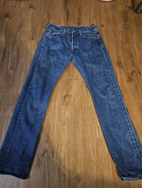 Classic Womens 501 Blue Denim Jeans